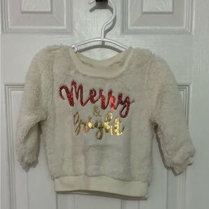 Baby Essentials Cream Fuzzy Sweatshirt and Pants